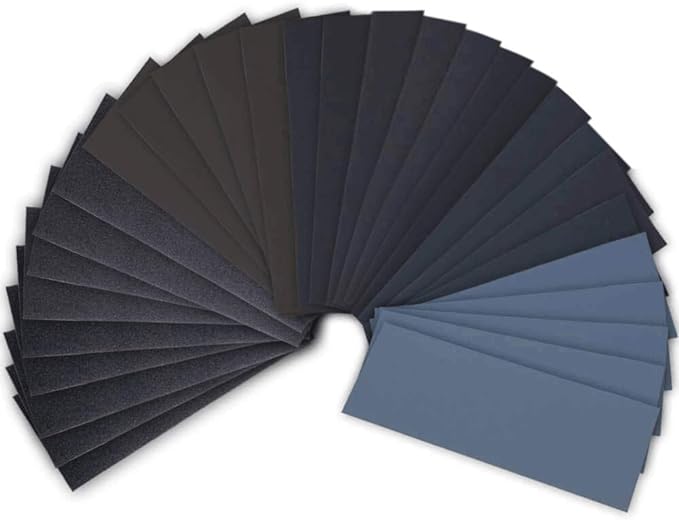 9 * 3,6 polzades Fulls de paper abrasius